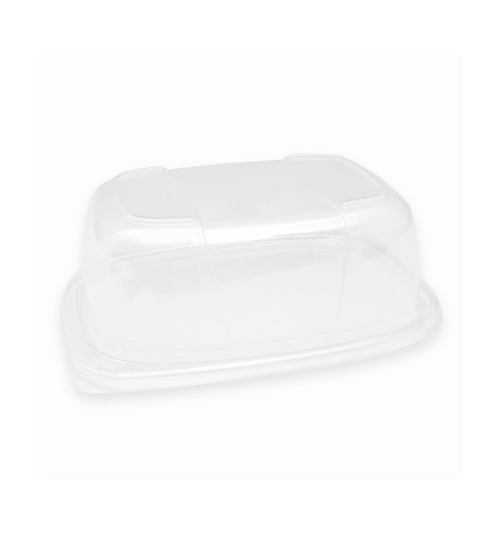 Plastic Deksel transparant Container OPS 800/1000ml 21,5x17x7cm (320 stuks) Plastic Deksel transparant Container OPS 800/1000ml 21,5x17x7cm (320 stuks)