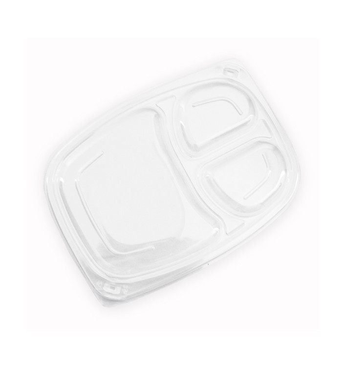 Plastic Deksel transparant Container 3C 1050/1250ml 25,5x18,9x2cm (320 stuks) Plastic Deksel transparant Container 3C 1050/1250ml 25,5x18,9x2cm (320 stuks)