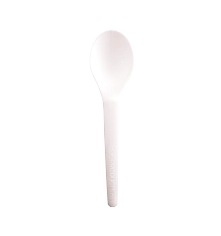 Cornstarch Teaspoon White CPLA 12cm (100 stuks) Cornstarch Teaspoon White CPLA 12cm (100 stuks)