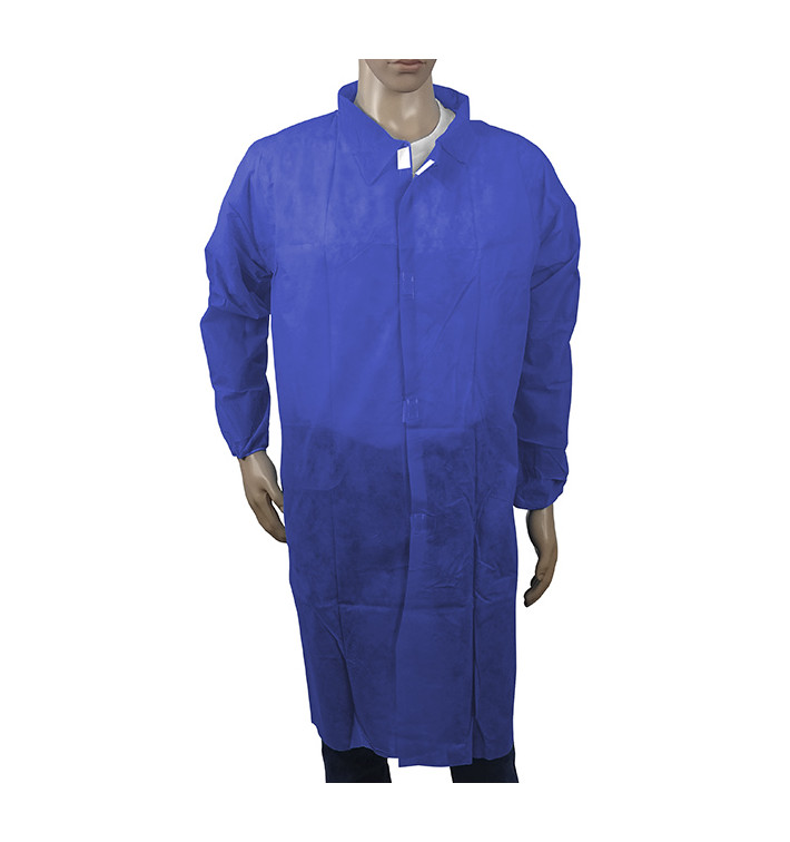 Wegwerp-laboratoriumjas NonWoven Velcro Donkerblauw XL (1 stuk) Wegwerp-laboratoriumjas NonWoven Velcro Donkerblauw XL (1 stuk)