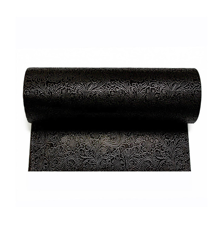 Niet geweven PLUS Tafelkleed rol zwart 1,2x50m P40cm (1 stuk) Niet geweven PLUS Tafelkleed rol zwart 1,2x50m P40cm (1 stuk)