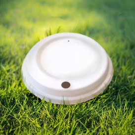Deksel met Wit Gevormde celstofvezel Gat Ø9,0cm (50 stuks) 