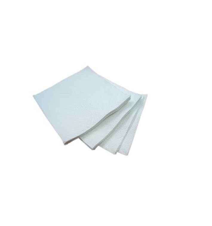 Papieren servet Micropunt wit ECO 20x20cm 2C (100 stuks) Papieren servet Micropunt wit ECO 20x20cm 2C (100 stuks)