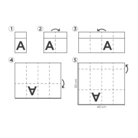 Eetgerei zak papieren servetten Eco 30x40cm (1200 stuks)