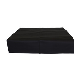 Voorgesneden papieren tafelkleed zwart 40g 1,2x1,2m (300 stuks) 