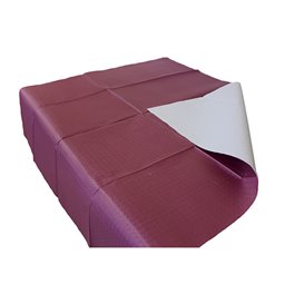 Voorgesneden papieren tafelkleed bordeauxrood 40g 1,2x1,2m (300 stuks) 