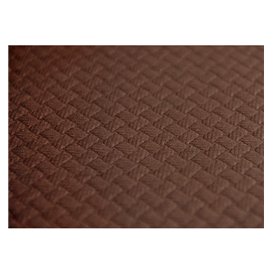Voorgesneden papieren tafelkleed bruin 40g 1,2x1,2m (300 stuks) 