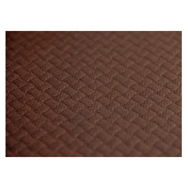 Voorgesneden papieren tafelkleed bruin 40g 1,2x1,2m (300 stuks) 