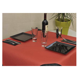 Voorgesneden papieren tafelkleed rood 40g 1,2x1,2m (300 stuks) 