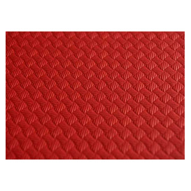 Voorgesneden papieren tafelkleed rood 40g 1,2x1,2m (300 stuks) 