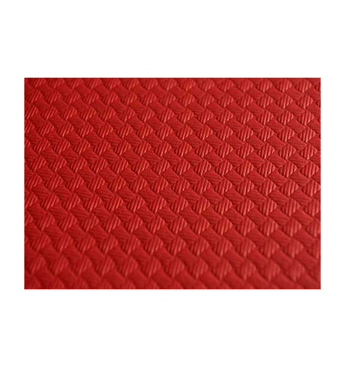 Voorgesneden papieren tafelkleed rood 40g 1,2x1,2m (300 stuks) Voorgesneden papieren tafelkleed rood 40g 1,2x1,2m (300 stuks)