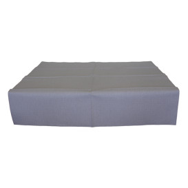 Voorgesneden papieren tafelkleed grijs 40g 1,2x1,2m (300 stuks) 
