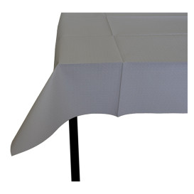 Voorgesneden papieren tafelkleed grijs 40g 1,2x1,2m (300 stuks) 