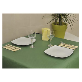 Voorgesneden papieren tafelkleed groen 40g 1,2x1,2m (300 stuks) 