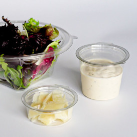 Plastic Container APET Rond vormig transparant 100ml Ø7cm (45 stuks)