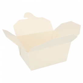 Papieren take-out Container "American" wit 19,7x14x9cm 2880ml (160 stuks) 