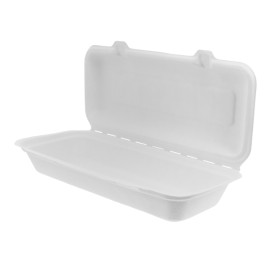 Suikerriet Gescharnierd Panini Container 29x27,3x3,75cm (200 stuks) 