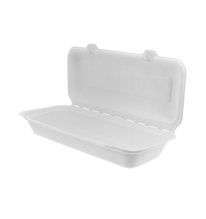 Suikerriet Gescharnierd Panini Container 29x27,3x3,75cm (50 stuks) Suikerriet Gescharnierd Panini Container 29x27,3x3,75cm (50 stuks)