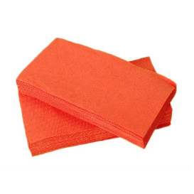 Papieren servet dubbel punt zalm 1/8 40x40cm (50 stuks) 
