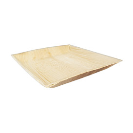 Palm blad bord Vierkant 27x27cm (60 stuks)