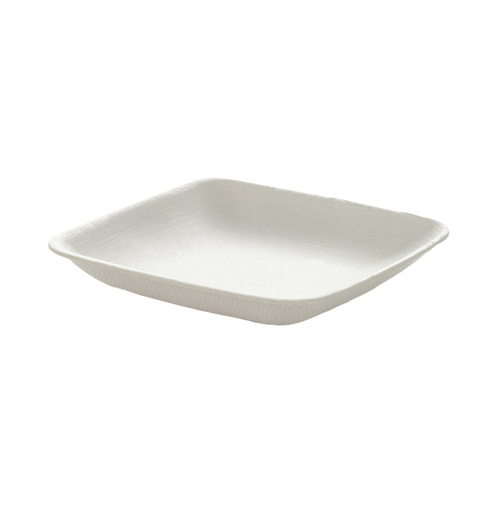 Suikerriet mini bord Vierkant wit 6,5x6,5 cm (50 stuks) Suikerriet mini bord Vierkant wit 6,5x6,5 cm (50 stuks)