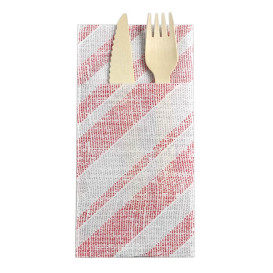 Zakvouw papieren servet Barlovento Rood 40x40cm (30 stuks) 