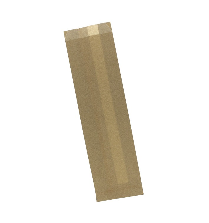 Papieren stokbrood zak Vetvrij met Opening kraft 9+5x32cm (1000 stuks) Papieren stokbrood zak Vetvrij met Opening kraft 9+5x32cm (1000 stuks)