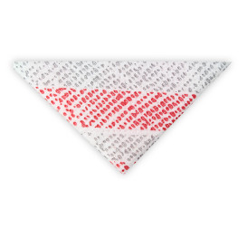 Papieren servet dubbel punt "Barlovento Rood" 40x40cm (50 stuks) 