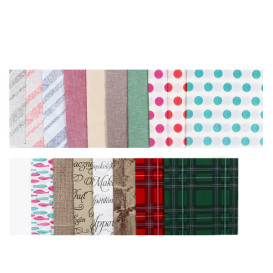 Papieren servet dubbel punt "Polkadots Rood" 40x40cm (50 stuks) 