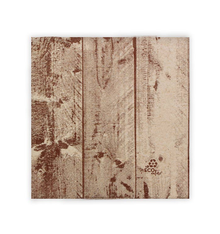 Papieren servet dubbel punt "Hout" Kraft 40x40cm (50 stuks) Papieren servet dubbel punt "Hout" Kraft 40x40cm (50 stuks)
