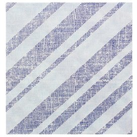 Papieren servet dubbel punt "Barlovento Blauw" 40x40cm (50 stuks) 