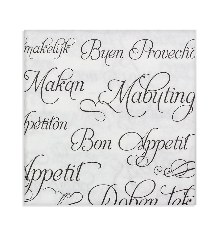 Papieren servet dubbel punt "Buen Provecho" 40x40cm (50 stuks) Papieren servet dubbel punt "Buen Provecho" 40x40cm (50 stuks)