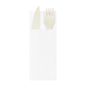 Zakvouw papieren servet wit 30x40cm (30 stuks) 