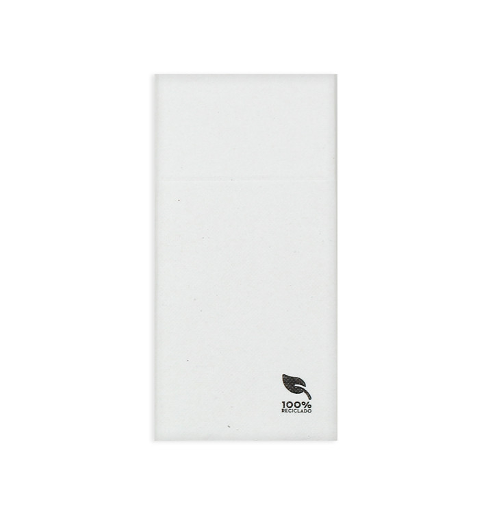 Zakvouw Papieren servet Eco Wit 40x40cm (960 stuks) Zakvouw Papieren servet Eco Wit 40x40cm (960 stuks)