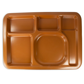 Plastic Compartment dienblad Hard Chocolade 5C 47x35cm (1 stuk) 