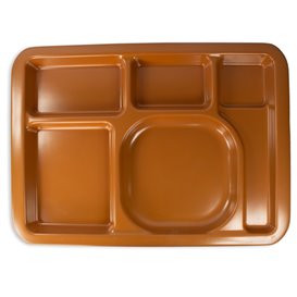 Plastic Compartment dienblad Hard Chocolade 5C 47x35cm (25 stuks)