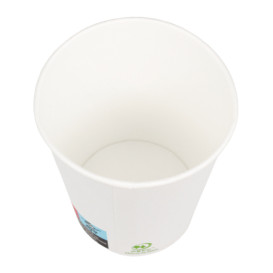 Papieren beker wit 9 Oz/280ml Ø8,0cm (1000 stuks)