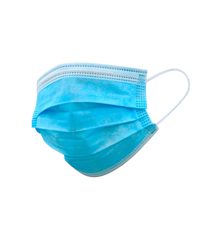 Wegwerp Chirurgisch Masker Drie Laags Type IIR Blauw (50 stuks) Wegwerp Chirurgisch Masker Drie Laags Type IIR Blauw (50 stuks)