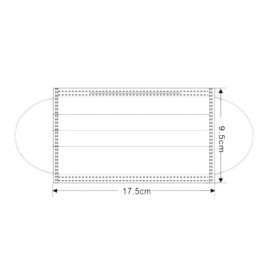 Wegwerp Chirurgisch Masker Drie Laags Type IIR Blauw (2000 stuks)