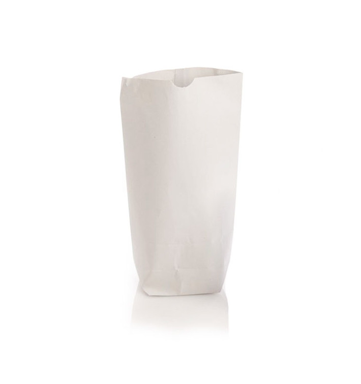 Papieren Zak met Zeshoekige Base Wit 17x22cm (50 stuks) Papieren Zak met Zeshoekige Base Wit 17x22cm (50 stuks)