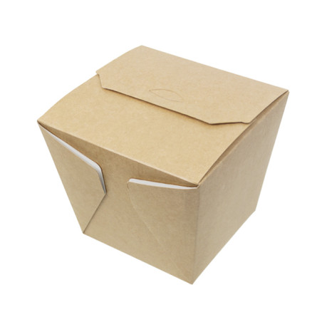 Papieren take-out Container Wok kraft 450ml (350 stuks)