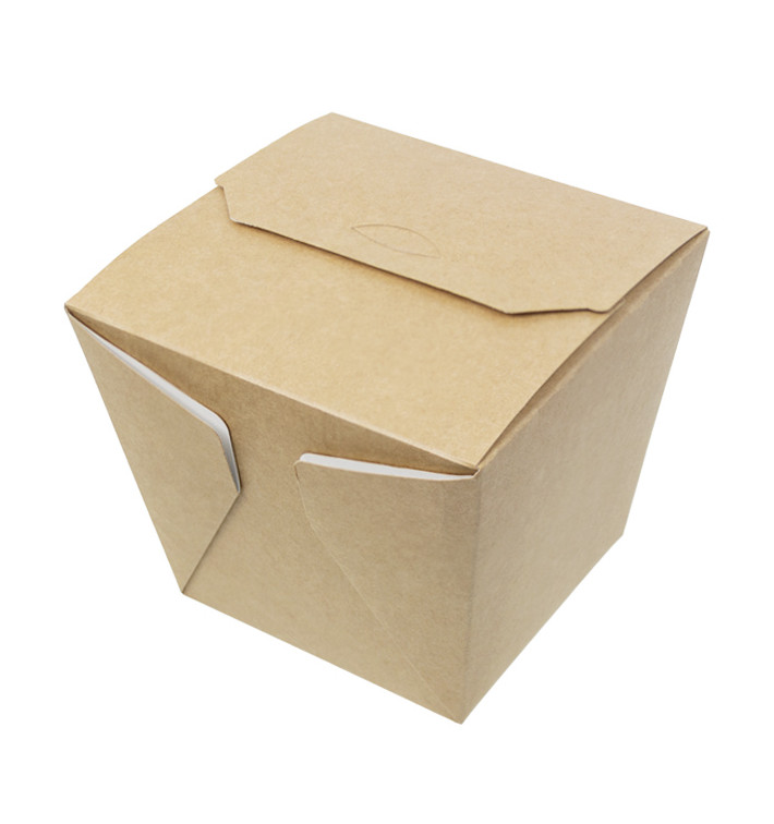 Papieren take-out Container Wok kraft 950ml (25 stuks) Papieren take-out Container Wok kraft 950ml (25 stuks)