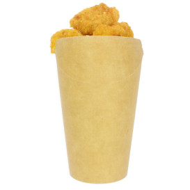 Papieren Container Kraft Effect Vetvrije Beker 16Oz/480ml (1000 stuks)