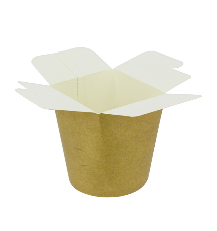 Papieren Take-Out Container 100% ECO Kraft 26Oz/780ml (500 stuks) Papieren Take-Out Container 100% ECO Kraft 26Oz/780ml (500 stuks)