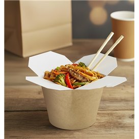 Papieren Take-Out Container 100% ECO Kraft 26Oz/780ml (500 stuks)