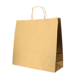 Papieren zak met handgrepen kraft Hawanna 100g 28+16x27cm (50 stuks) 