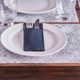 Papieren Placemats 30x40cm "Mosaic" Zwart 40g/m² (1000 Stuks)
