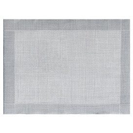 Papieren Placemats 30x40cm "Between Lines" Grijs 40g/m² (1000 Stuks)