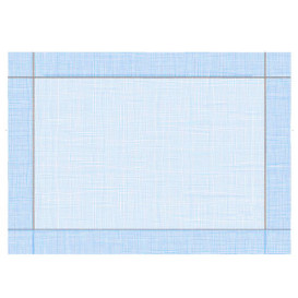 Papieren Placemats 30x40cm "Between Lines" Blauw 40g/m² (1000 Stuks)