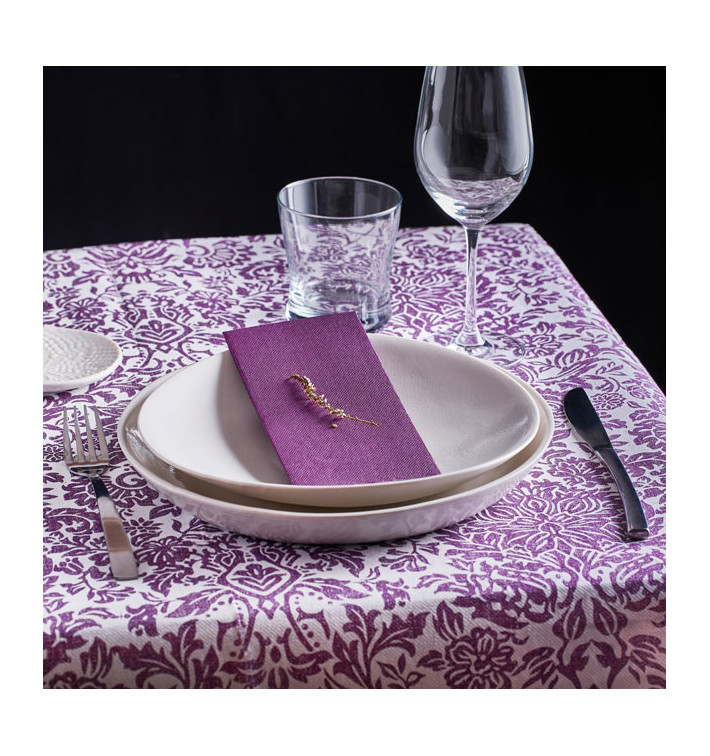 Airlaid Tafelkleed Rol 0,4x48m "Versalles" Purper 50g/m² V30cm (6 Stuks) Airlaid Tafelkleed Rol 0,4x48m "Versalles" Purper 50g/m² V30cm (6 Stuks)